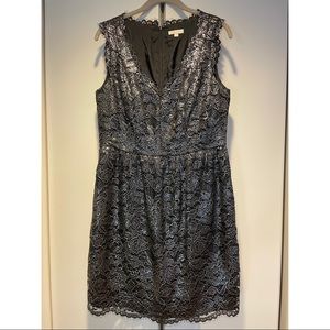 Shoshanna Silver Lace Sierra Dress